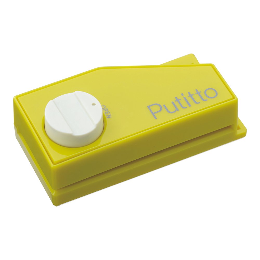 Karujimu-ki Portable 2 Hole Punch Puchitto Yellow PP-01-Y