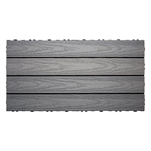 UltraShield Naturale 1 ft. x 2 ft. Quick Deck Outdoor Composite Deck Tile in Westminster Gray (20 sq. ft. Per Box)