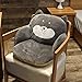 HB.YE Cojín de silla con respaldo y asiento antideslizante, cojín de jardín, exterior, cojín de oficina, interior (perro gris)