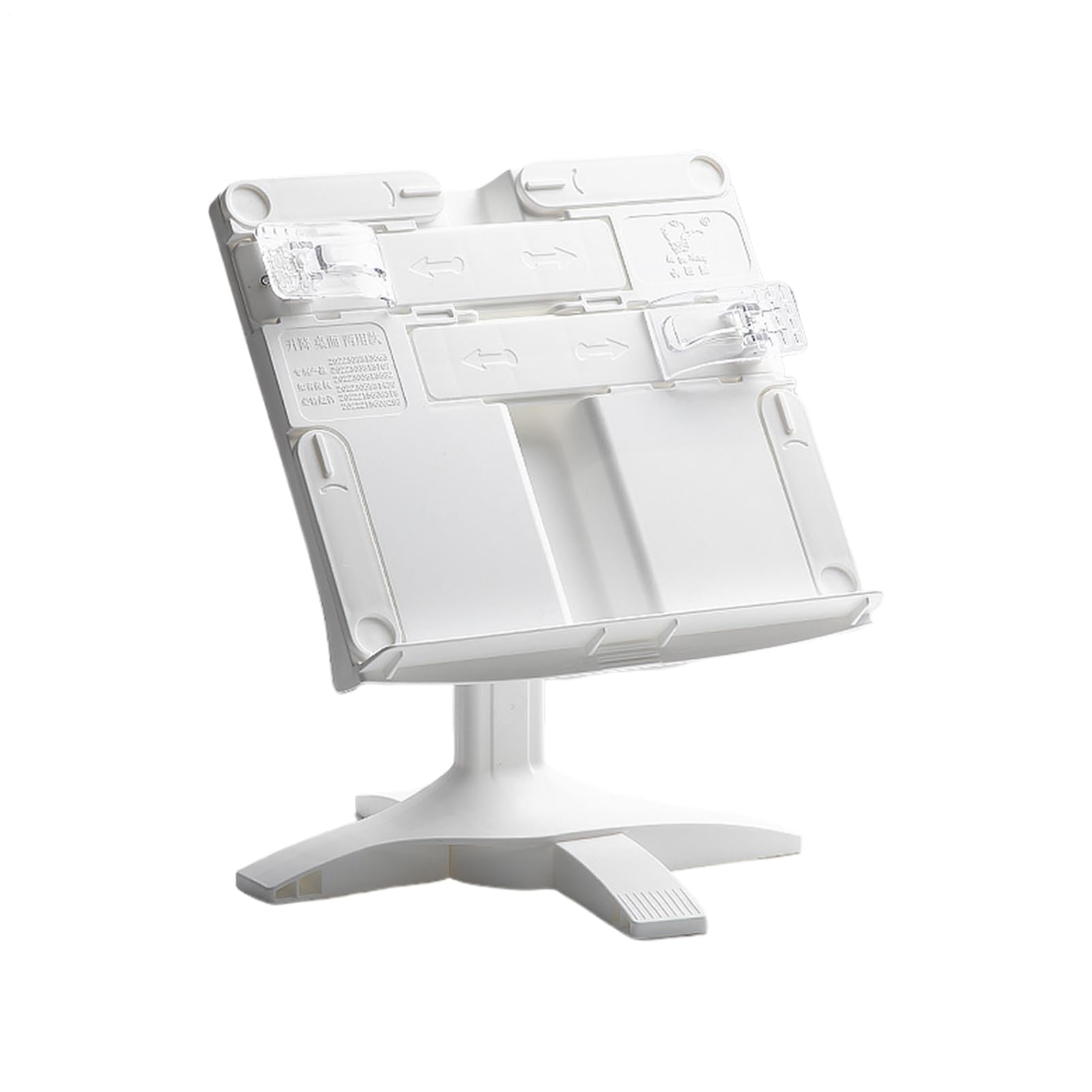 Soporte para libros ajustable con rotación para laptop, documentos y libros de cocina 8