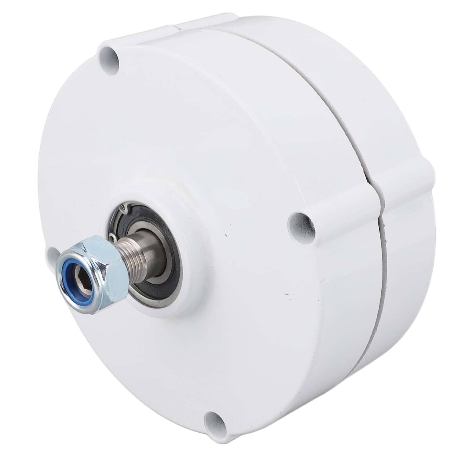 FTVOGUE Generatore a Magnete Permanente 24 V 100 W Alternatore Trifase in Lega di Alluminio Doppio Albero per Utenti di Turbine Eoliche Verticali o Orizzontali Funzionamento a Bassa velocità (200W)
