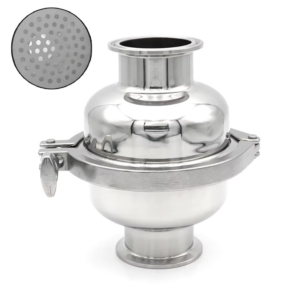 Válvula de filtro esférico sanitario malla 100 acero inoxidable 304 Tri-Clamp