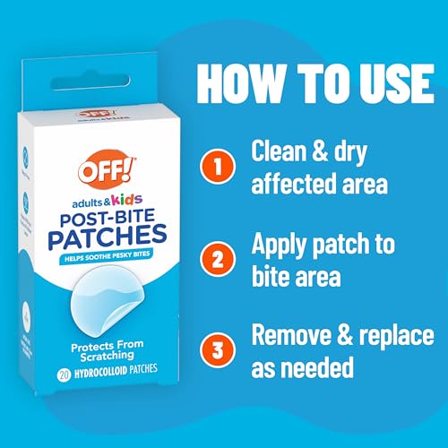OFF! Post-Bug Bite Patches for Adults & Kids, Camping Essentials, Hydrocolloid Soothing Patches, Latex -Free, 20 Count - image 3