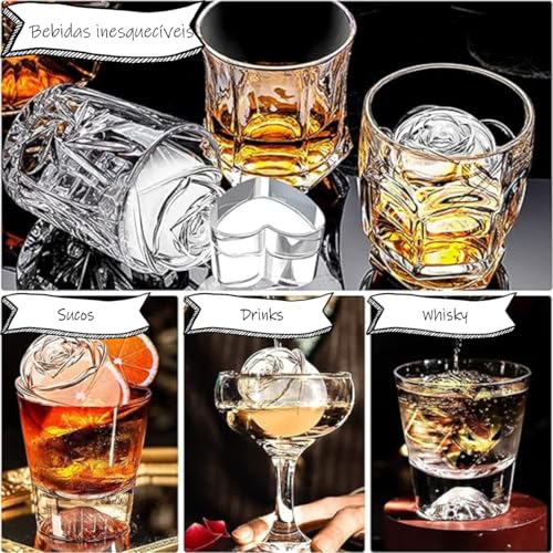 Forma de Gelo de Silicone Formato de Flor Rosa Grande