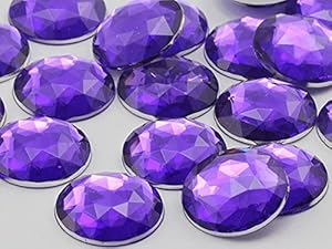 Allstarco Runde Acryl-Strasssteine 30mm 12 Stück