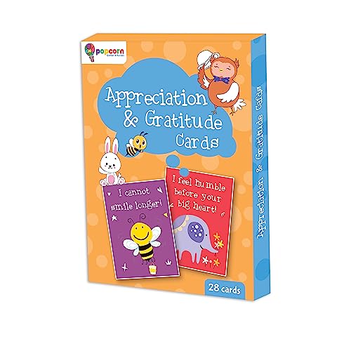 Image of Popcorn Games & Puzzles 28 Appreciation and Gratitude Cards for Kids and Adult | Express Your Inner Gratitude and Heartfelt Messages