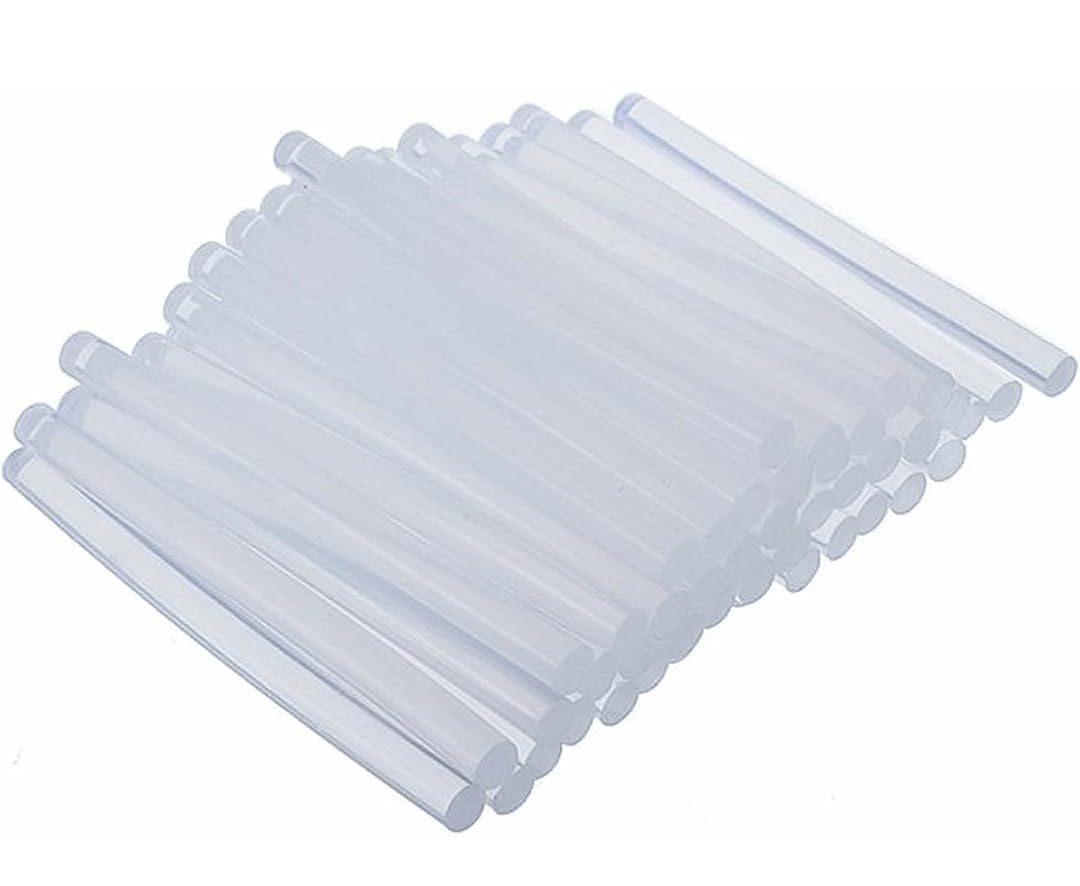 VRB Dec™ (Pack of 25Pcs) glue sticks for Repairs Plastic, wood & Metal Products | glue sticks 7mm & glue gun stick 11mm/7mm HOT MELT Transparent (For Mini Glue Gun 7mm, 25)