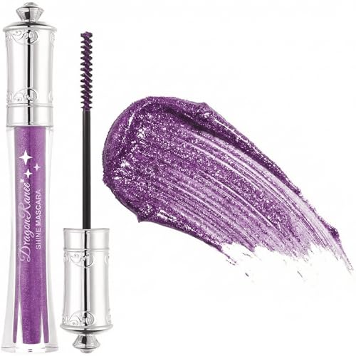 Máscara de pestañas Sparkling Diamonds, máscara de pestañas resistente al agua, brillante y colorida,pestañas voluminizadora y alargadora de larga duración con purpurina para mujeres,#9