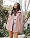 The Drop Women's @spreadfashion Oversized Shirt Jacket, Hushed Pink, S