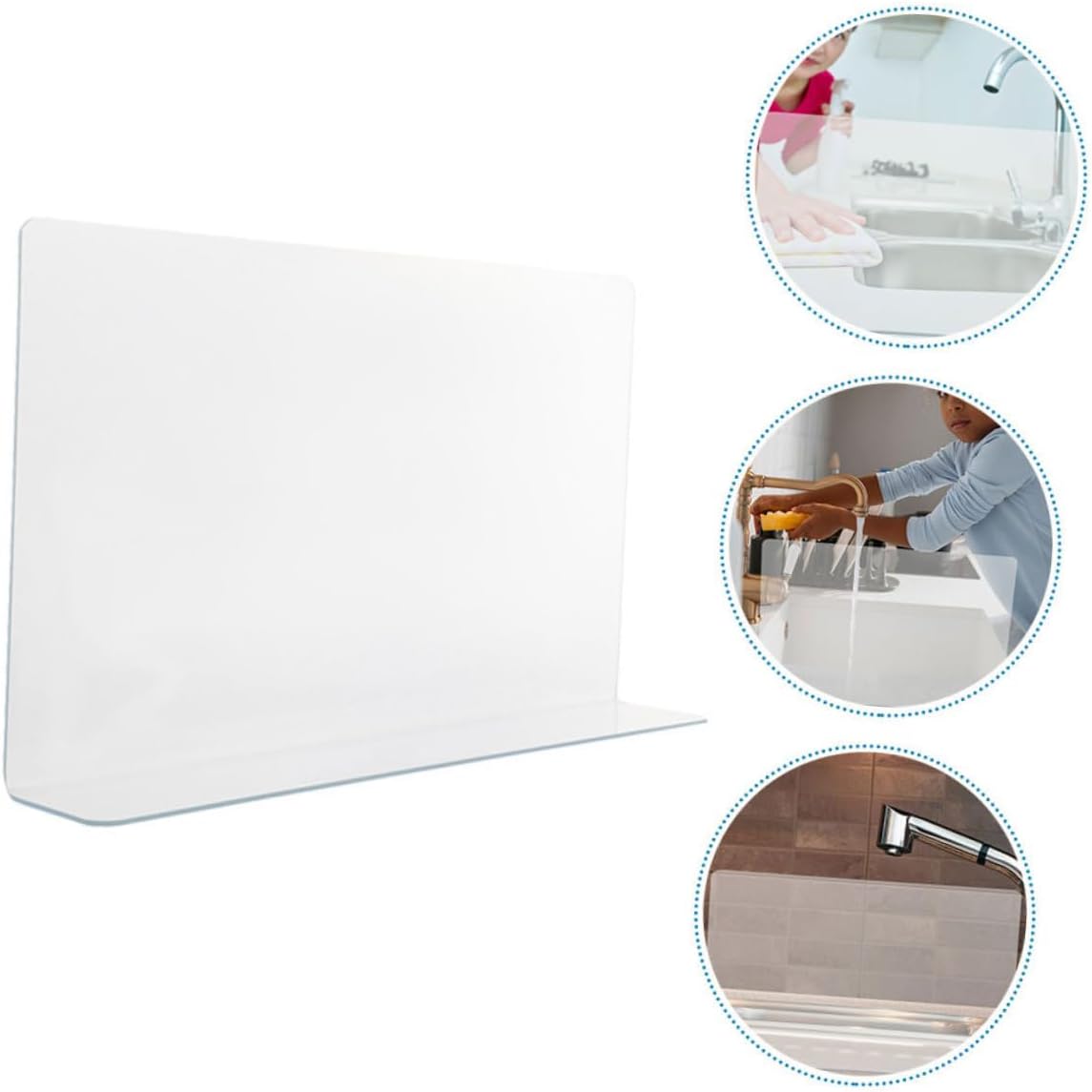 8pcs Bathtub Splash Guard Material Shower Corner Water Barrier Easy Install Bath Tub Splash Guard