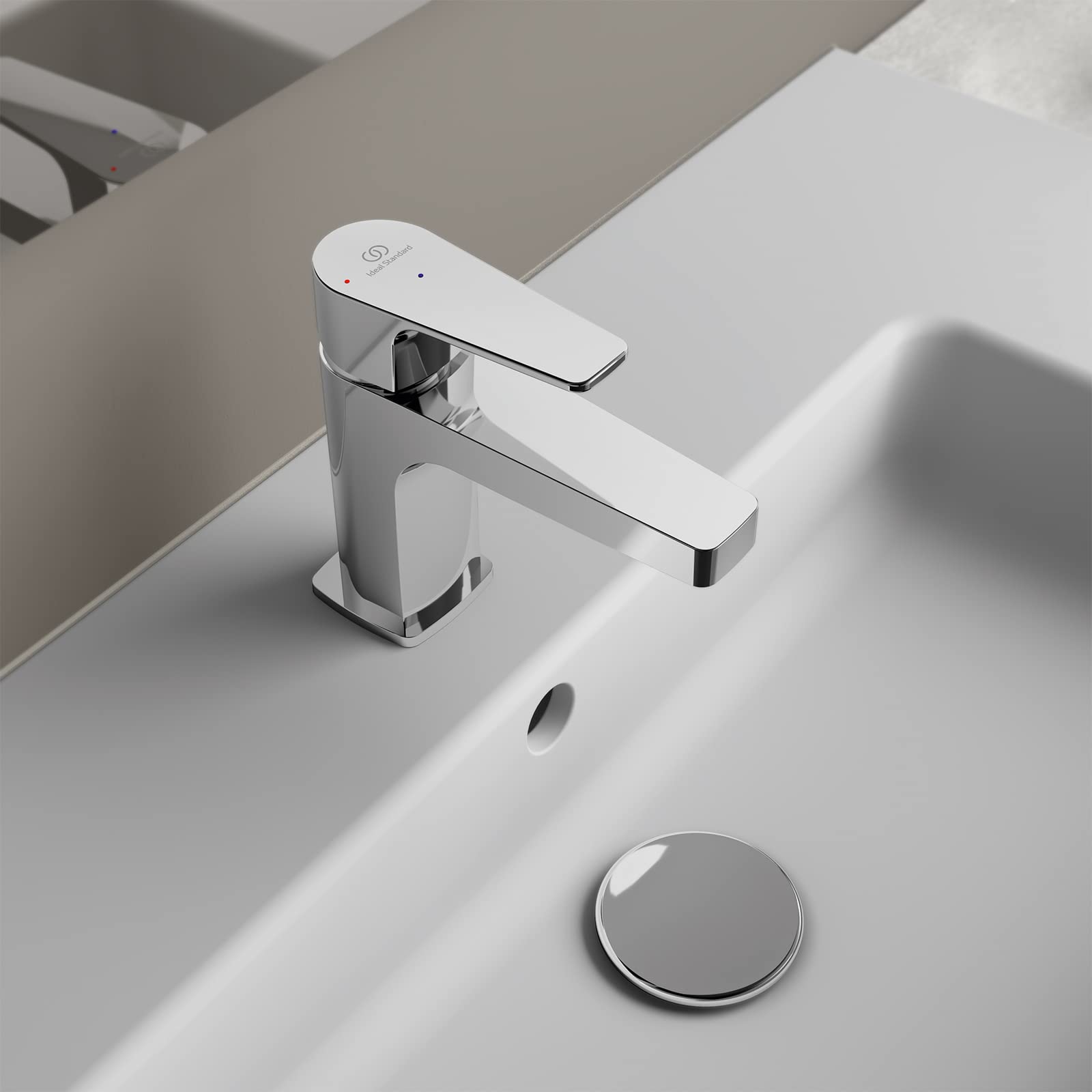 Ideal Standard - Cerafine D, Miscelatore monocomando per lavabo, Cromato