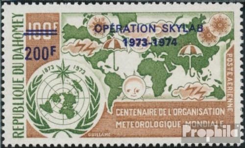 Prophila Collection Dahomey 552 (completo) post fresco ** MNH 1974 empresa Skylab (sellos para coleccionistas) banderas/escudos/mapas de tierra