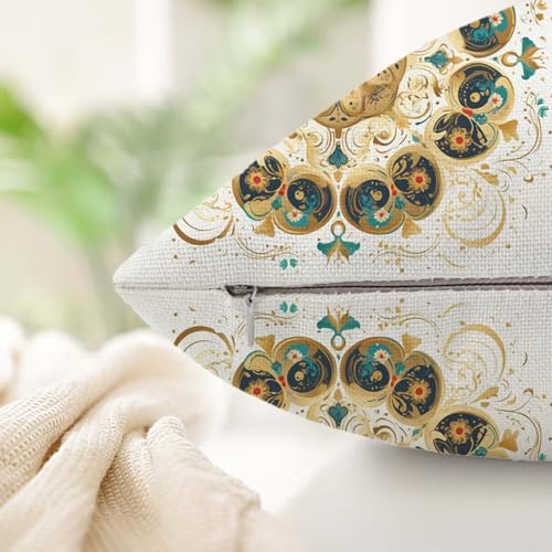 Housse de coussin 45x45cm avec fermeture invisible anti-accroc