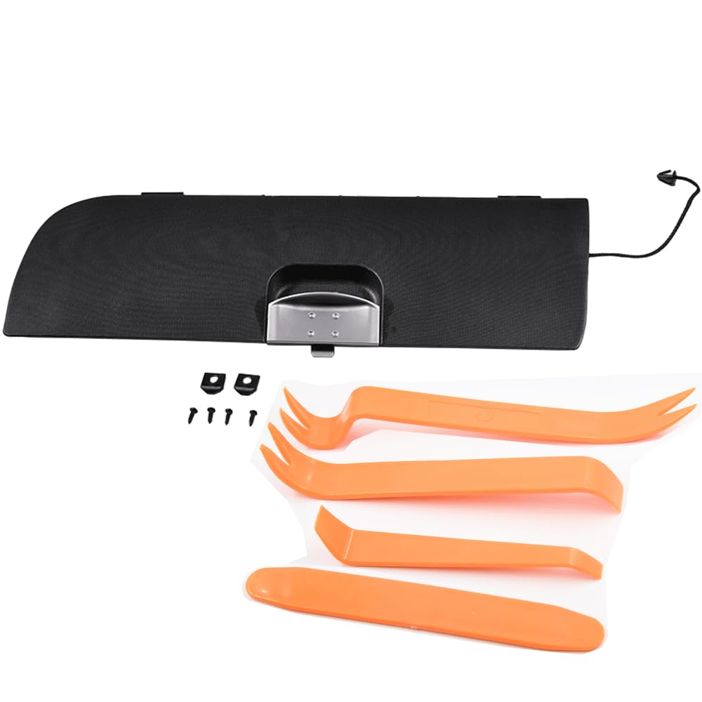 Coperchio per vano portaoggetti nero compatibile con CITROEN C1 PEUGEOT 107 TOYOTA AYGO copertura per vano portaoggetti protezione per cruscotto