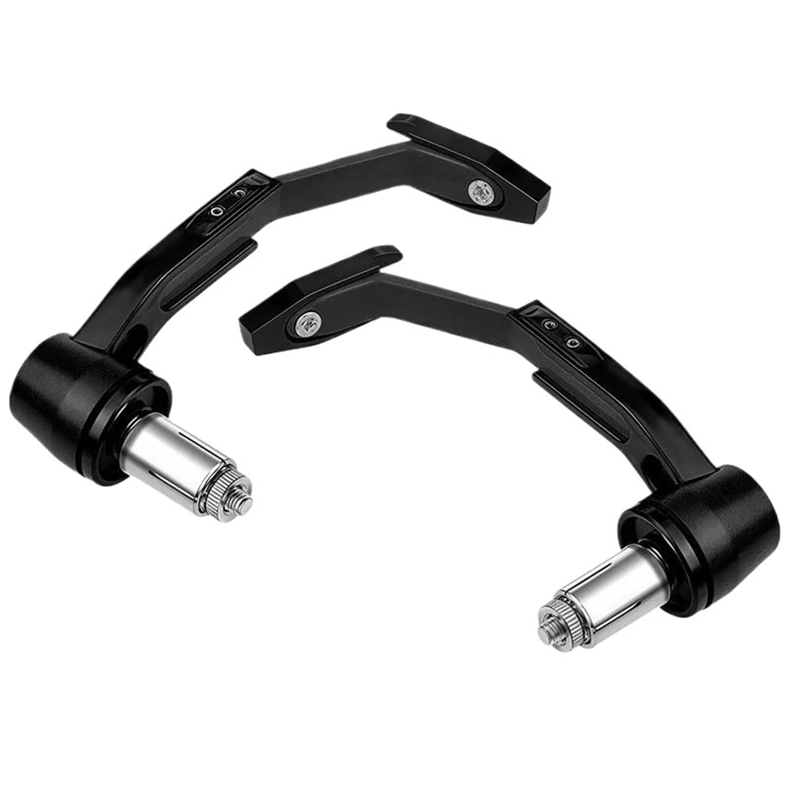 Hjtedhe Black Motorcycle Levers Guard Brake Clutch Handlebar Hand Guard Bar Motorcycle Handlebar Lever Guards(Black)
