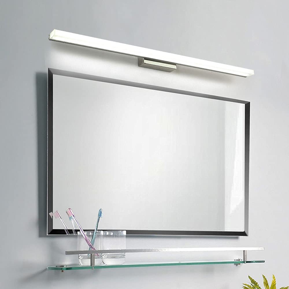 Lampada Specchio Bagno LED 120cm 22W Applique Luce Fredda 6000K | Luce trucco specchio bagno, 1760LM applique LED non dimmerabile per interni, cosmesi, rasatura e illuminazione moderna.