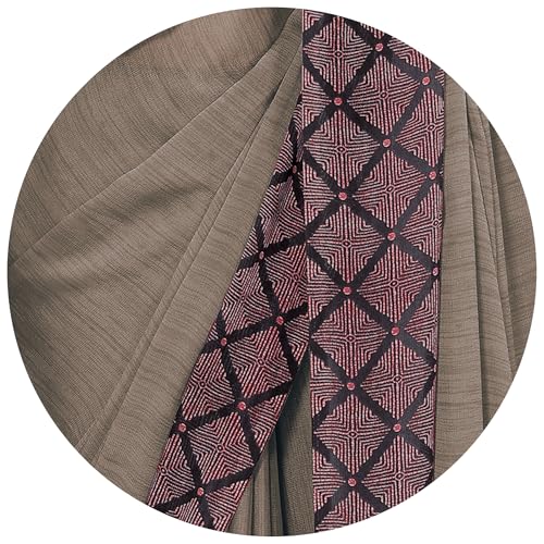 Image of MIRCHI FASHION Women Saree Ethnic Motif Print Chiffon | Breathable Lightweight Plain Weave Sari for Office and Daily Use (Available in 20 Designs)