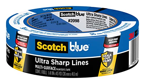 Scotch Painter's Tape 2098-36CC-XS ScotchBlue Original Painters Tape, 1.41" Width, Blue #1