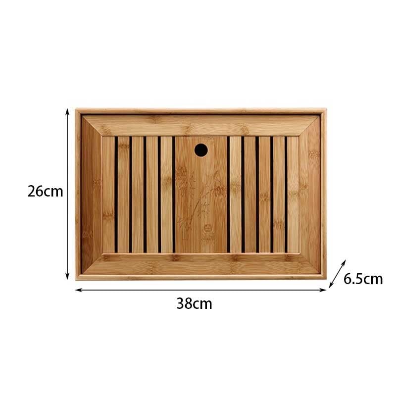 Petit plateau à thé portable for bureau, maison, simple, grand rectangulaire, table chinoise en bois Table à Thé pour la Maison Plateau à Thé