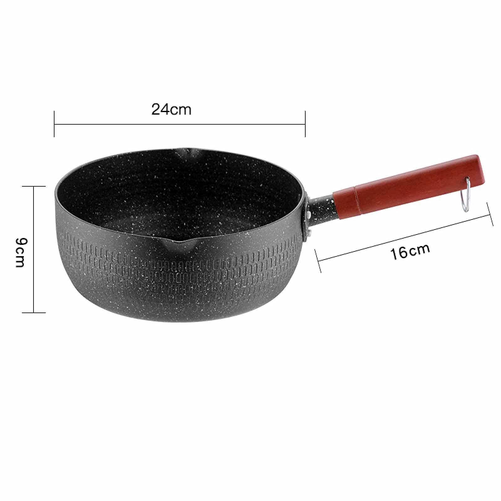 Garnek na zapasy, patelnia do śniegu, garnek do suplementów diety, garnek do głębokiego gotowania zapiekanek, ceramiczna powłoka nieprzywierająca, B (B)