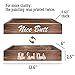 Agantree Art Nice Butt & Hello Sweet Cheeks Bathroom Decor Storage Box, Toilet Paper Holder Stand, Farmhouse Rustic Wood Organizer, 13.6