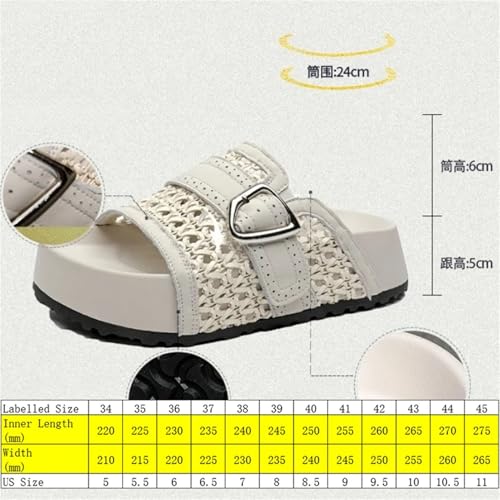 Women's Sheepskin Mary Jane Flats - 5cm Hollow Peep Toe Summer Platform2