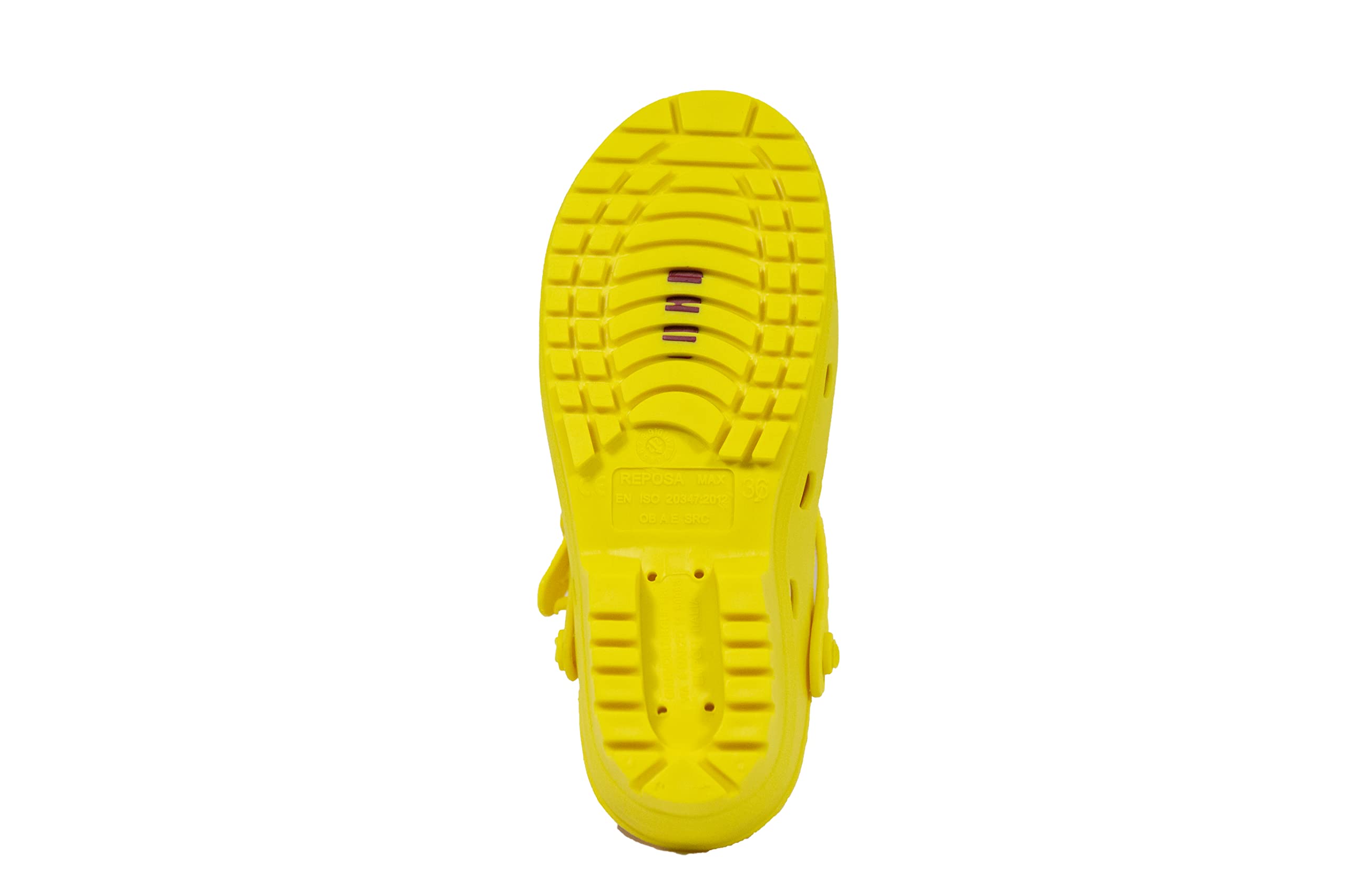 REPOSA Max - Zuecos Sanitarios Mujer y Hombre en Goma con Suela Antideslizante SRC, Zuecos Enfermera Anatómicos con Correa Ajustable, Zapatos Sanitarios Esterilizables Antishock Transpirables Ligeros — view 2