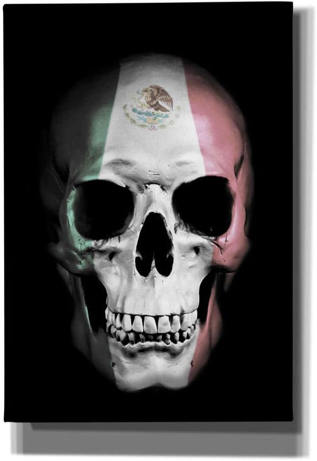Cortesi Home 'Mexican Skull' by Nicklas Gustafsson, Canvas Wall Art, 12"x16"