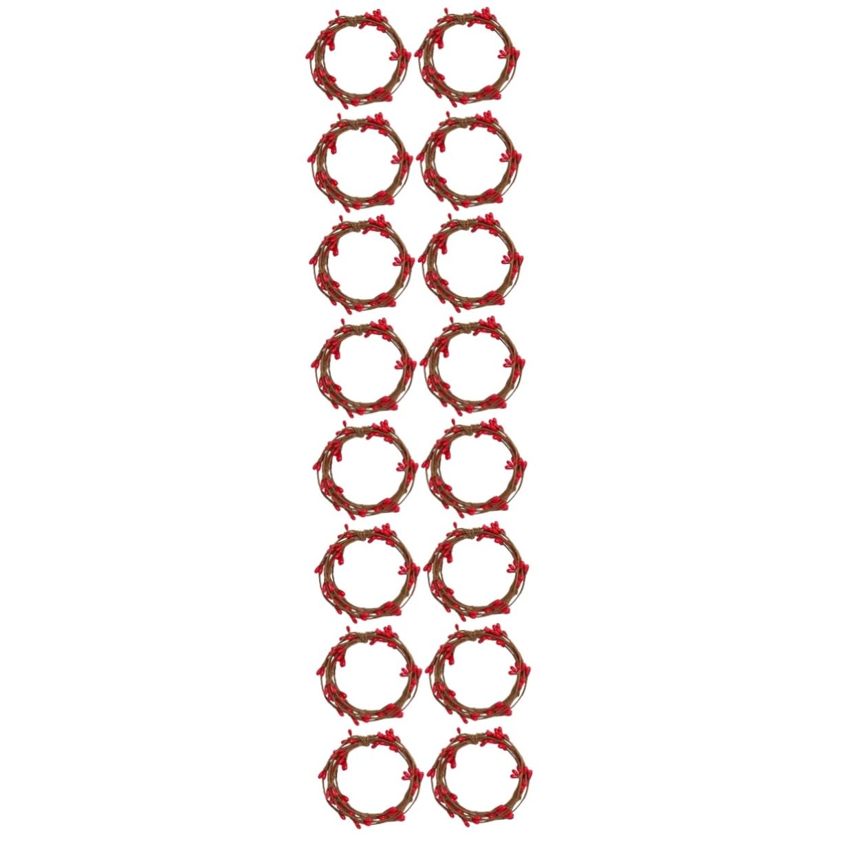 Cabilock 4 Juegos Anillos De Velas De Navideños Christmas Conos De Pino De Navidad Árbol De Navidad De Oropel Mini Home Decoracion Ratán De Rojas Falsas 4 Uds * 4