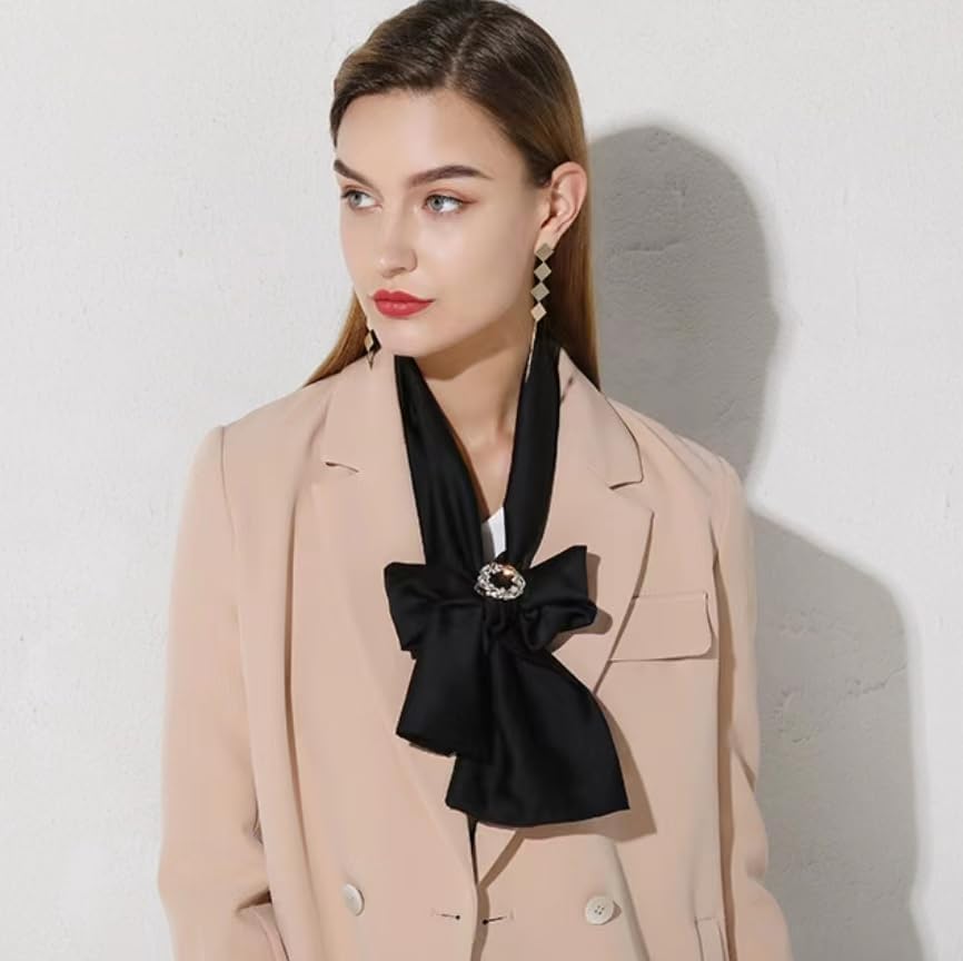 ANDANTINO 100% Silk Scarf for Women 58”*6.3” Long Shawls for Headscarf and Neck- Oblong Hair Wraps with Gift Packed - Image 6