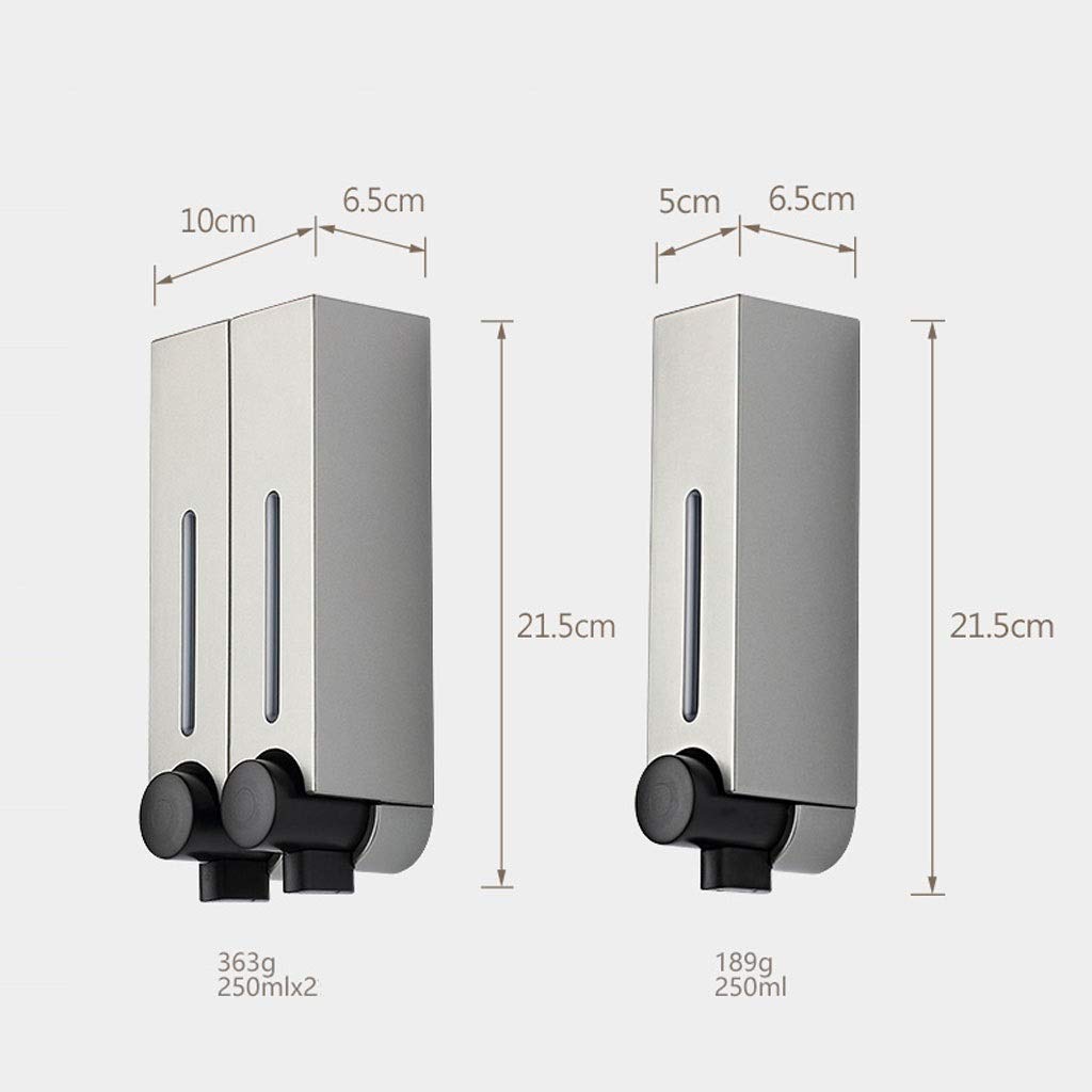 Dispenser per lozioni Dispenser di sapone liquido manuale del bagno della parete del bagno dell'hotel fissato al muro Dispensatore di sapone fissato al muro della bottiglia del muro di Chrome Dispensa