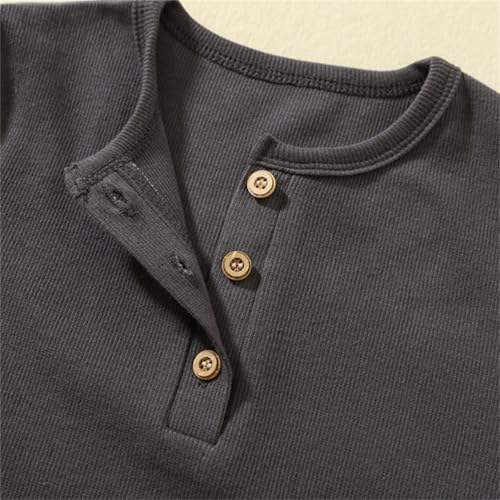 Little Boys Short Sleeve Henley Shirt Kids Casual Button Down Summer Lightweight T-Shirts Teen Basic Cotton Crewneck Tops Tee4