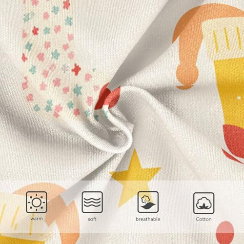 Girls' Hipster Panties Breathable Underwear for Toddlers Colorful Stockings Christmas Pattern3