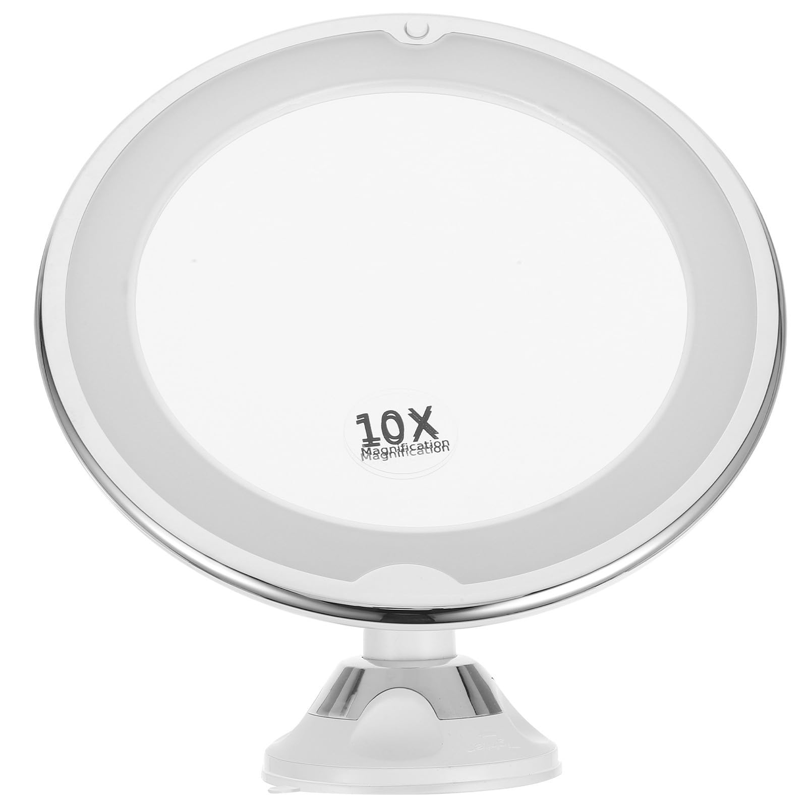 Espejo de Maquillaje LED Aumento 10x y Rotación 360 Grados Ventosa de Abs y Vidrio para Tocador y Baño