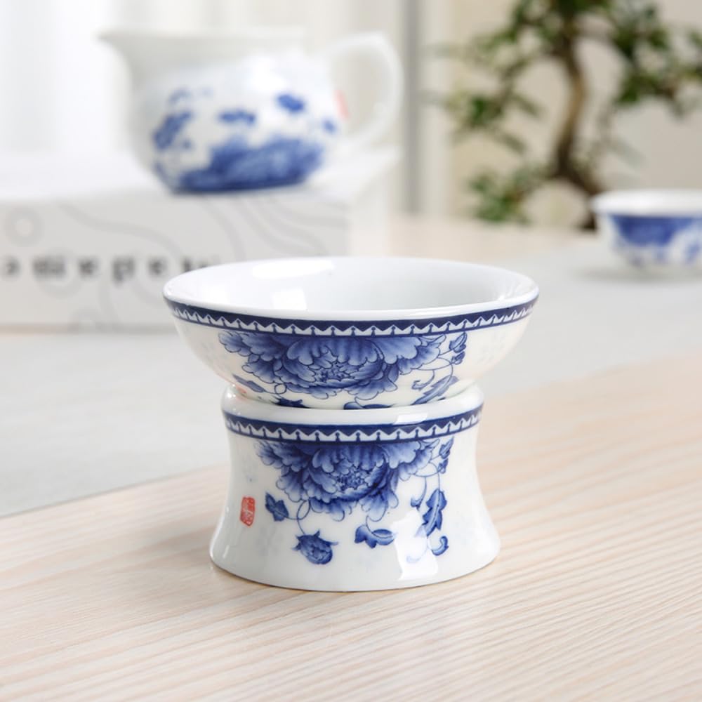8,8 cm Jingdezhen Blau und Weiß Porzellan Keramik Tee Trichter Kung Fu Tee Set Accessoires