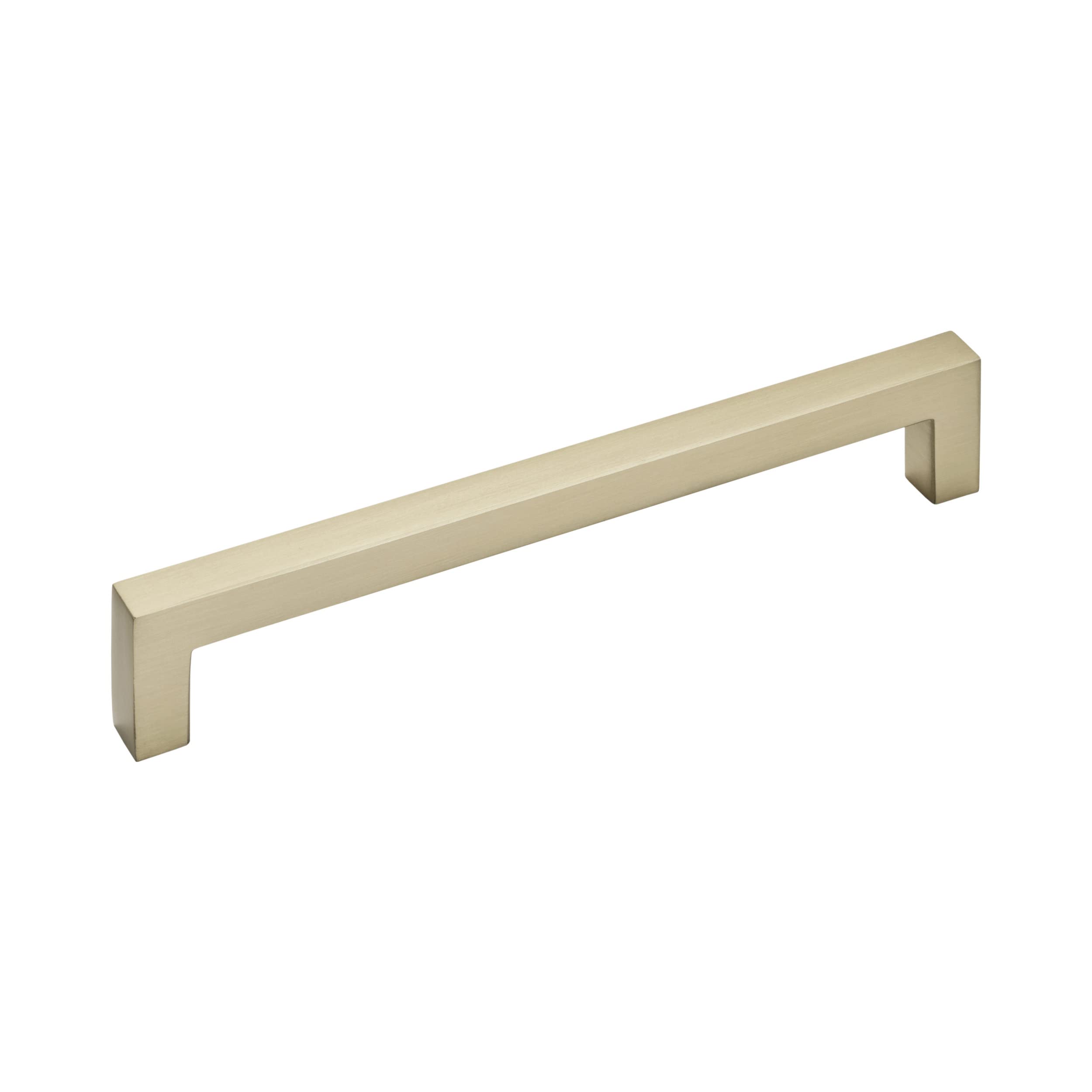 ( set of 6) Amerock | Cabinet Pull | Golden Champagne | 6-5/16 inch (160 mm) Center to Center | Monument | 1 Pack | Drawer Pull | Drawer Handle | Cabinet Hardware