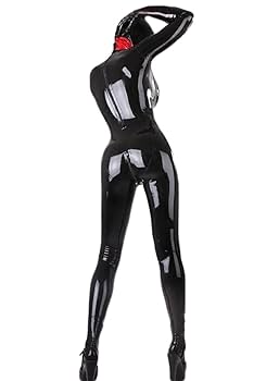 フルボディタイツ Lサイズ ブラック ラテックスラバースーツ 全身タイツ Amazon | ラテックス服オールインクルーシブタイツラテックス服