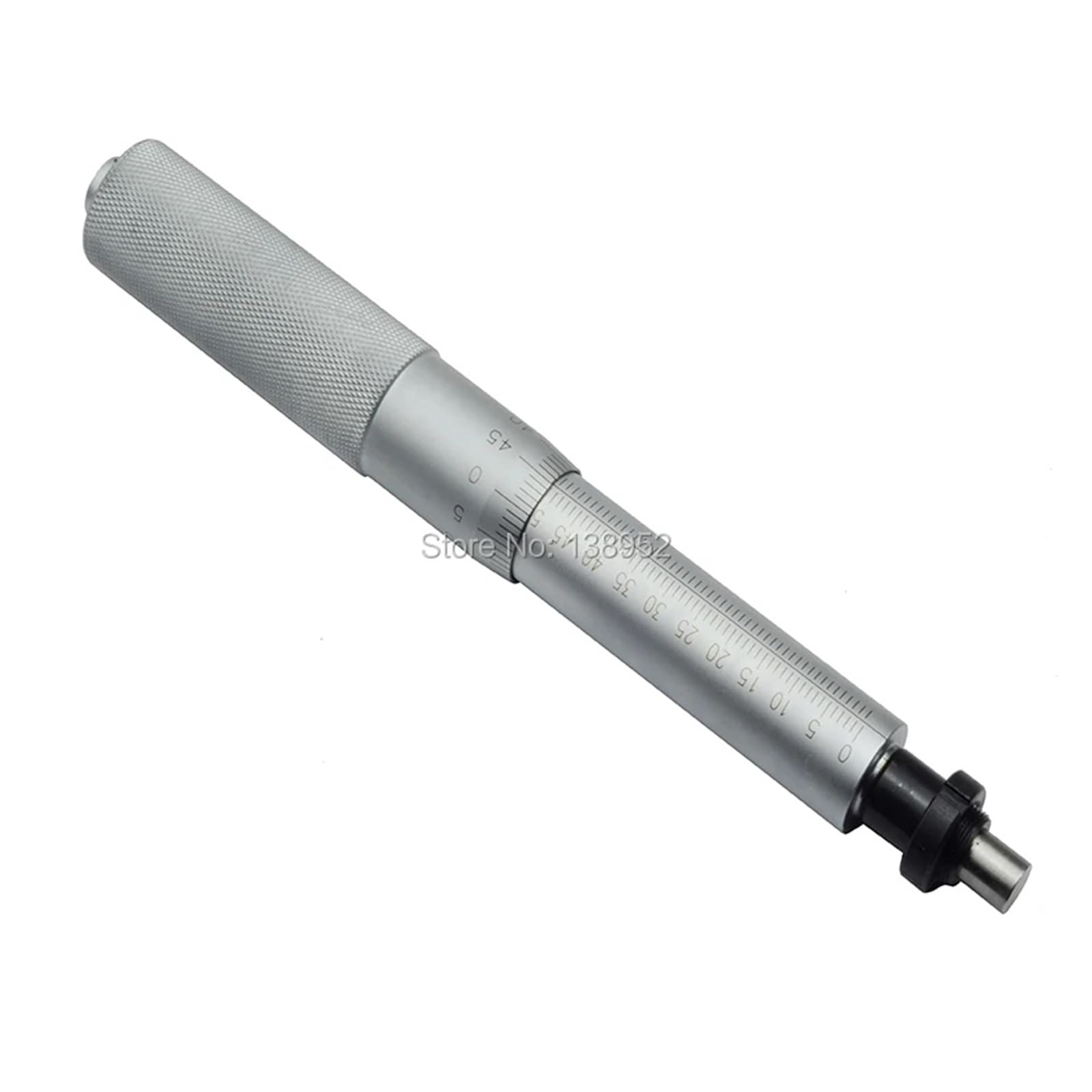 0-50mm Micrometer Head Flat Measuring Face With Nut And No Nut Metal Measure Tool Flat Head 0-50mmx0.01mm Micrometer Heads(No nut)