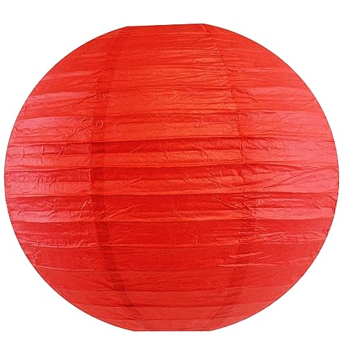 Image of Red Paper lanterns Valentine's Day Party Decorations 12 inch for Birthday Wedding Baby Bridal Shower Home Decor Party Decoration (Set of 5, Red)