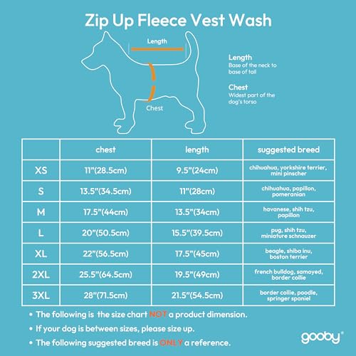 Gooby Zip Up Fleece Dog Sweater, Fuchsia Wash, X-Small, Warm Pullover Fleece Step-in Dog Jacket with Dual D Ring Leash - Image 3