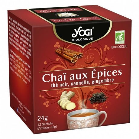 YOGI - Yogi Chaï Aux Épices Thé Noir Bio 24G - Trois Articles