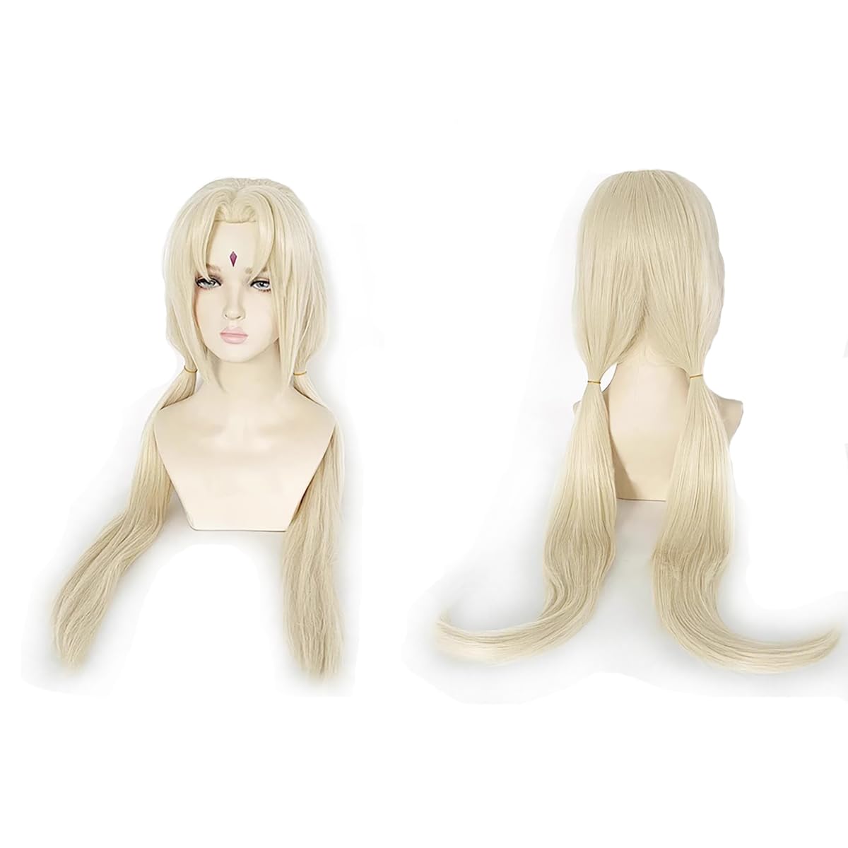 Women's Long Blonde Wig Halloween Cosplay Costume Wig for Women 37in/95CM