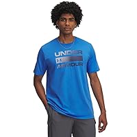 Under Armour UA Team Issue Wordmark SS - Blue Atlantis / / Washed Navy