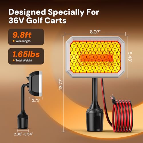 36V Electric Golf Cart Heater