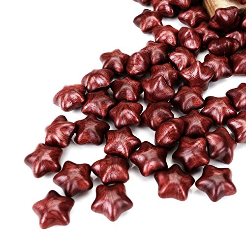 Sealing Wax Beads Set, Yoption 120 Pieces Wine Flashing Wine Red Star Shape Seal Wax Kit With 1 Wax Melting Spoon And 2 Candles For Wax Seal Stamp (Flashing Wine Red) #TOP5