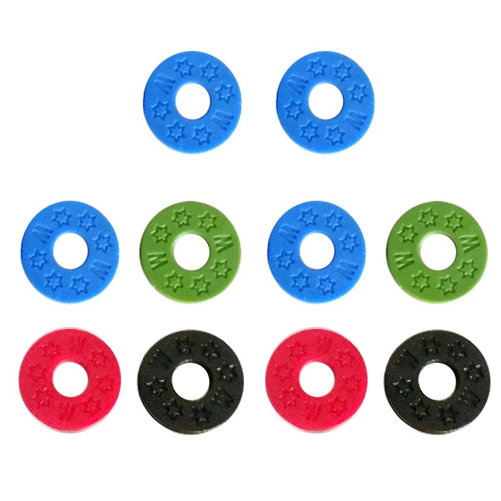 ATORSE 10 Pieces Guitar Strap Block Rubber Safety Strap Lock Washer For Guitar Bass|Musical Instruments & Gear|Guitars & Basses|Parts & Accessories|Straps-image-20