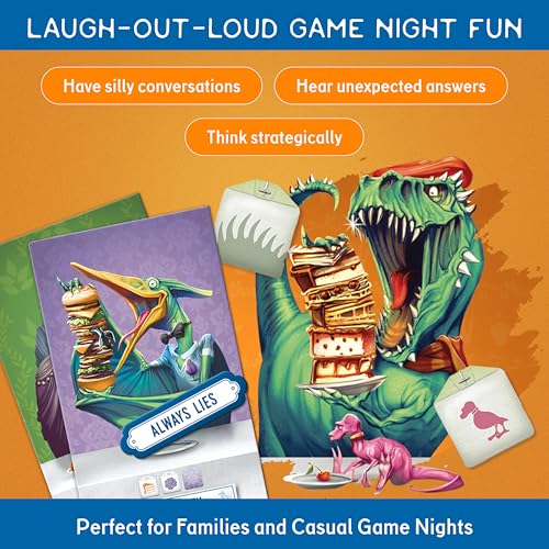 Dinosaur Tea Party Juego de Mesa con Cartas para 3 a 5 Jugadores miniatura 4
