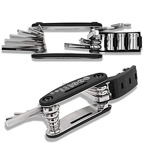 BESYZY Kit Riparazioni Bicicletta 16 in 1 Attrezzo...