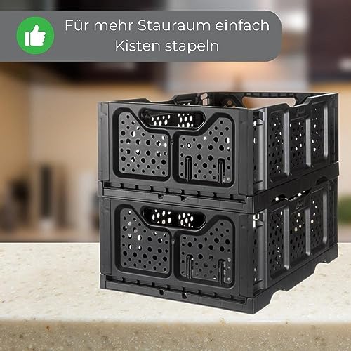 GarPet Klappbox klappbar Einkaufs Korb Kiste Falt Stapel Box Klappkiste Transport