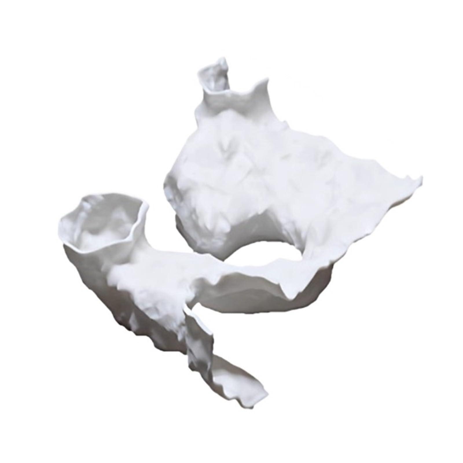 QuxetlRyz Aquarium Tunnel Decoration 3DPrinted Fish Tank Tunnel Shelter Aquarium Decor Reptile Hideaway Cave for Small Shrimp Crab Gecko Lizard Turtle Amphibian(White)